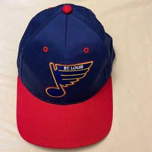 Vintage 90s NHL St. Louise Blues SnapBack baseball hat